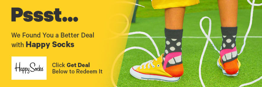 Check Out Better Deals with Happy Socks: 20% Off + Free Shipping
